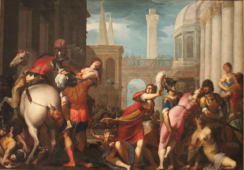 Jacopo Ligozzi Rape of the Sabine Woment oil painting image